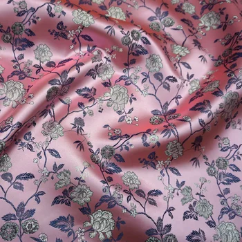 

Pink Metallic Jacquard Brocade Fabric for Women Coat Dress Skirt, sofa cushion ,table cloth, patchwork upholstery