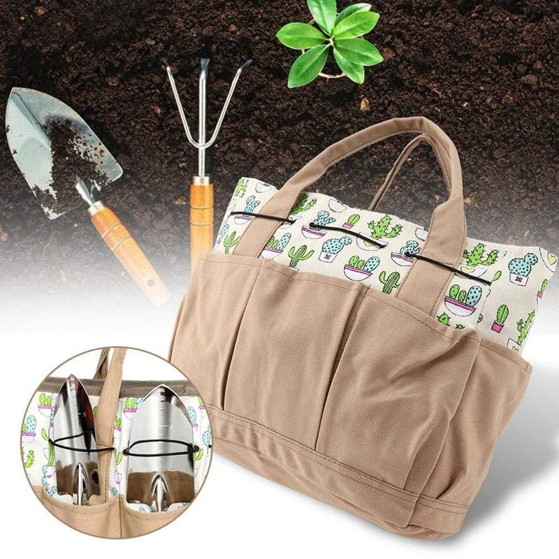 Садовое оборудование инструменты Сумки для хранения многоцелевой органайзер для садовых инструментов пеленки сумка держатель рынок Tote