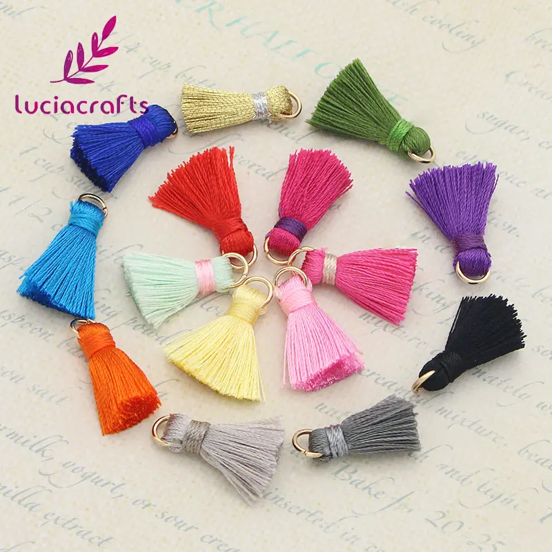 

Lucia crafts 20mm Multi colors options tassel for Hand made DIY materials 10pcs/ 15pcs I0203