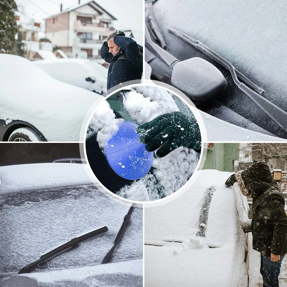 1 шт. автоматическое удаление волшебный снег Лопата Открытый Зимний автомобильный инструмент Снежная щетка лобовое стекло Воронка скребок для льда автомобильные аксессуары