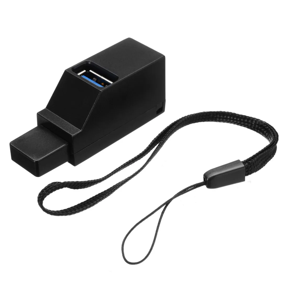 Universal Mini 3 Ports USB 3.0 Hub Hub High Speed Data Transfer Splitter Box Portable USB 3.0 Hub Adapter For PC Laptop MacBook