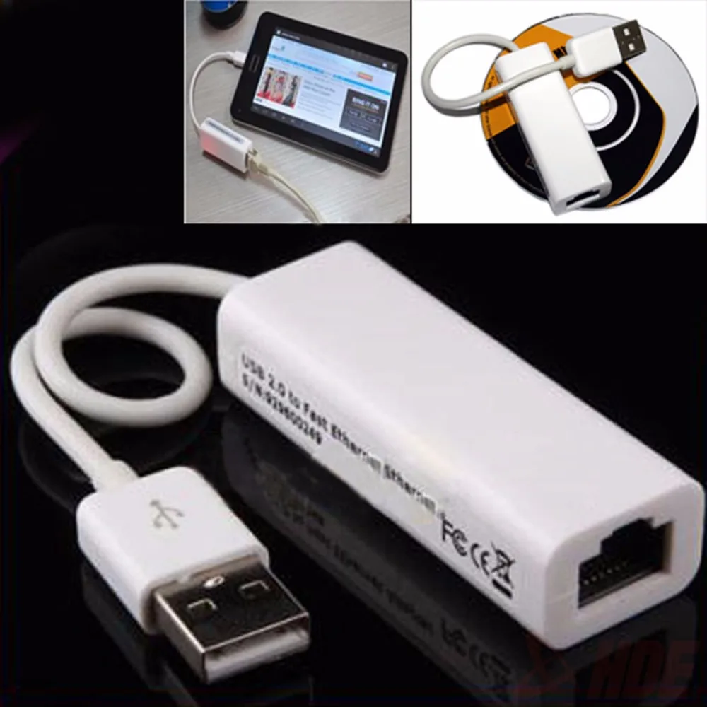 Portable 1pcs RTL8152 Chips USB 2.0 to RJ45 Network Card Lan Adapter 10/100Mbps For Tablet PC Win 7 8 10 XP