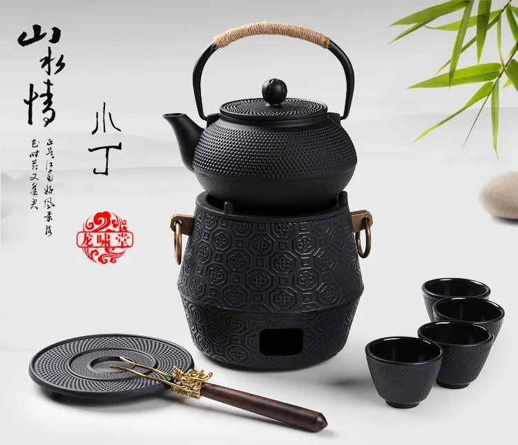 

Japan Southern Cast iron kettle old iron pot shells Japanese tea pots health boiler scale iron pot 900ml