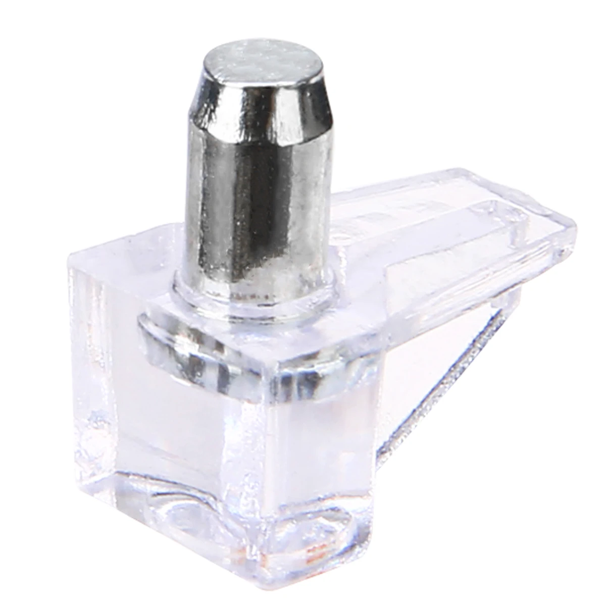 50pcs 5mm Clear Shelf Support Pegs Replaceable Shelf Holder Pins Kitchen Cabinet Pegs Studs with Metal Pin Kitchen Tools