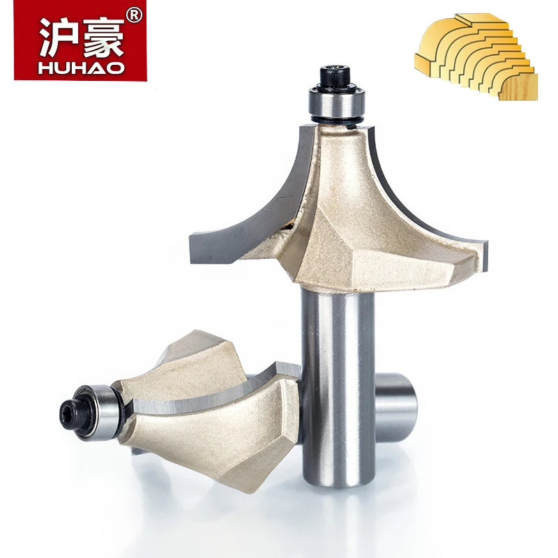HUHAO 1pcs 1/2" Shank Beading Router Bits for wood Tungsten Carbide