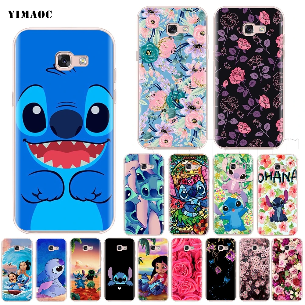 

YIMAOC Cute Lilo Stitch Silicone Case for Samsung Galaxy A7 A8 A9 A10 A20 A30 A40 A50 A70 M10 M20 M30 S10e J6 Plus