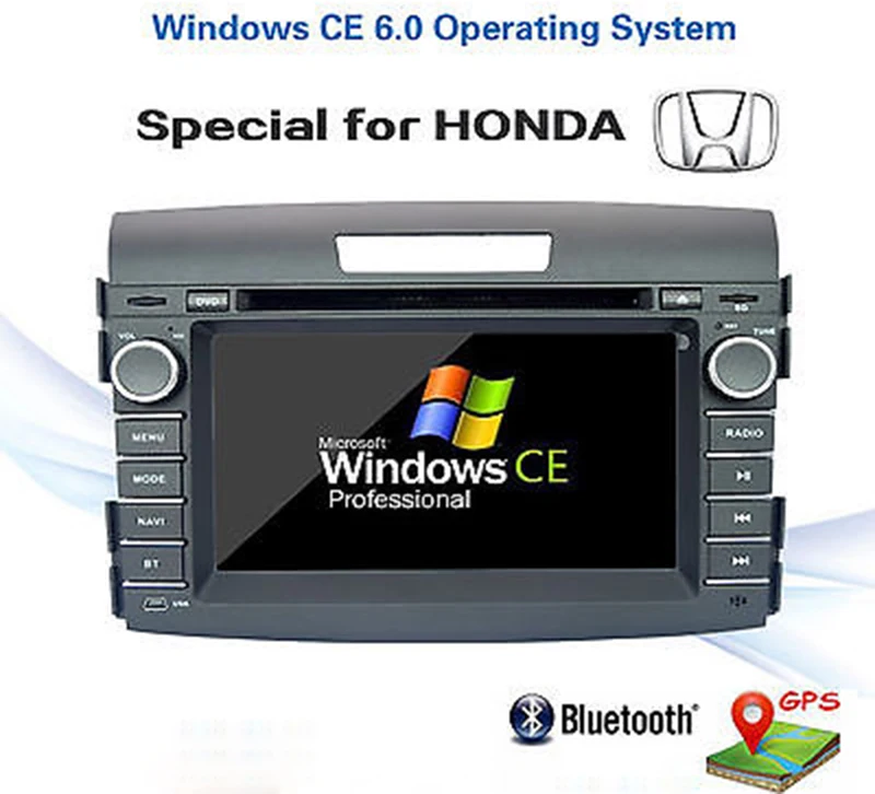Perfect 7" In-Dash Car DVD player with GPS(opt),audio Radio stereo,USB/SD,AUX,BT/TV,Canbus,car multimedia headunit for Honda CR-V 2012 1