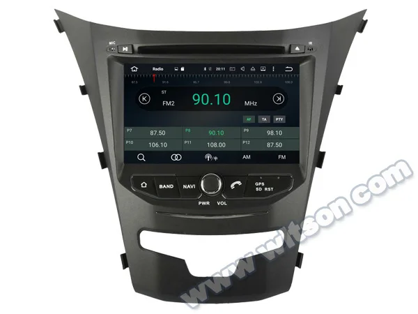 Clearance 7" Android 8.0 Oreo OS Car DVD Multimedia Navigation GPS Radio for Ssangyong Korando 2013-2018 with External DAB+ Tuner Support 0