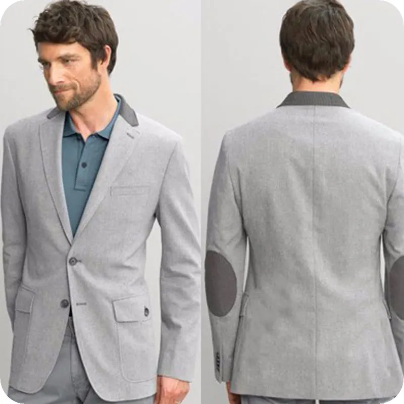 Grey blazer with elbow patches Clearance