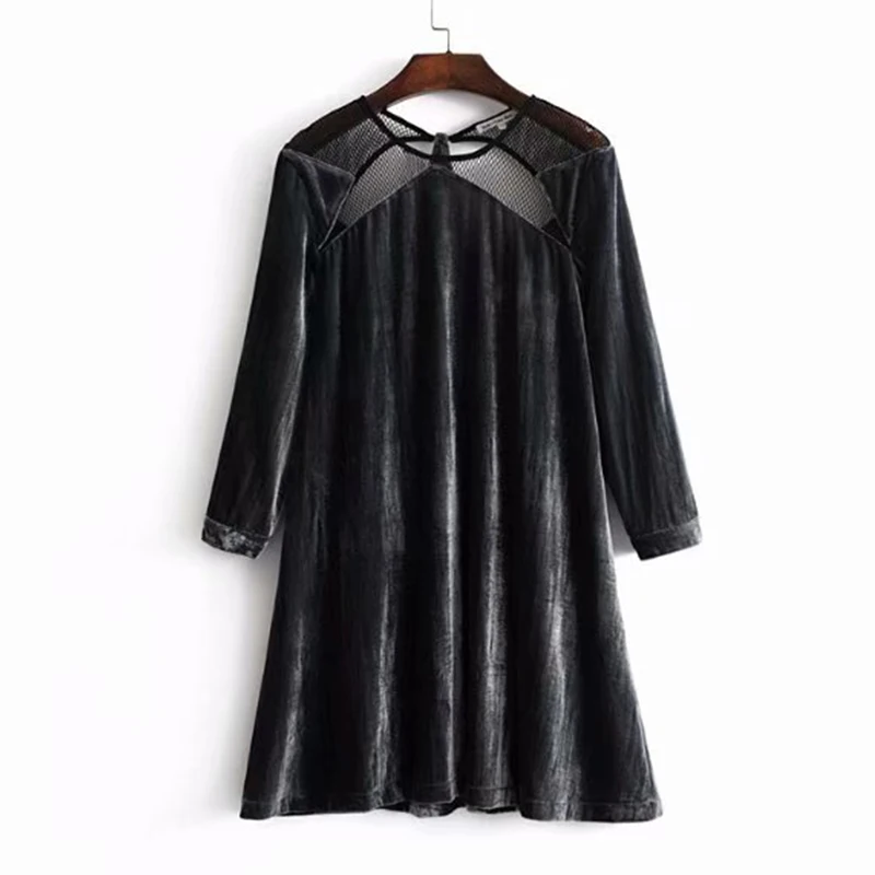 Women's Clothing Dress 2019 Lace-Paneled Seven-Quarter Sleeve Dress Ms
Summer Street Sexy Slim Fit Trend Fashion Clothing