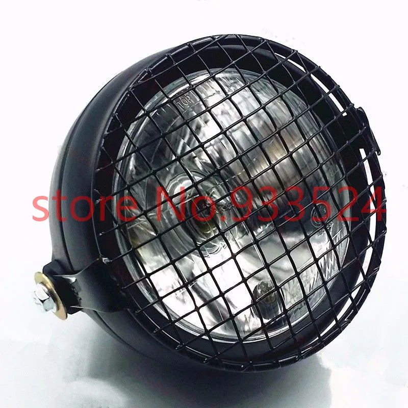 Retro Motorcycle Side Mount Headlight Lamp For Honda Kawasaki Suzuki Yamaha Cafe Racer Bobber Cruiser Choppers Custom Retro Motorcycle Side Mount Headlight Lamp For Honda Kawasaki Suzuki Yamaha Cafe Racer Bobber Cruiser Choppers Custom
