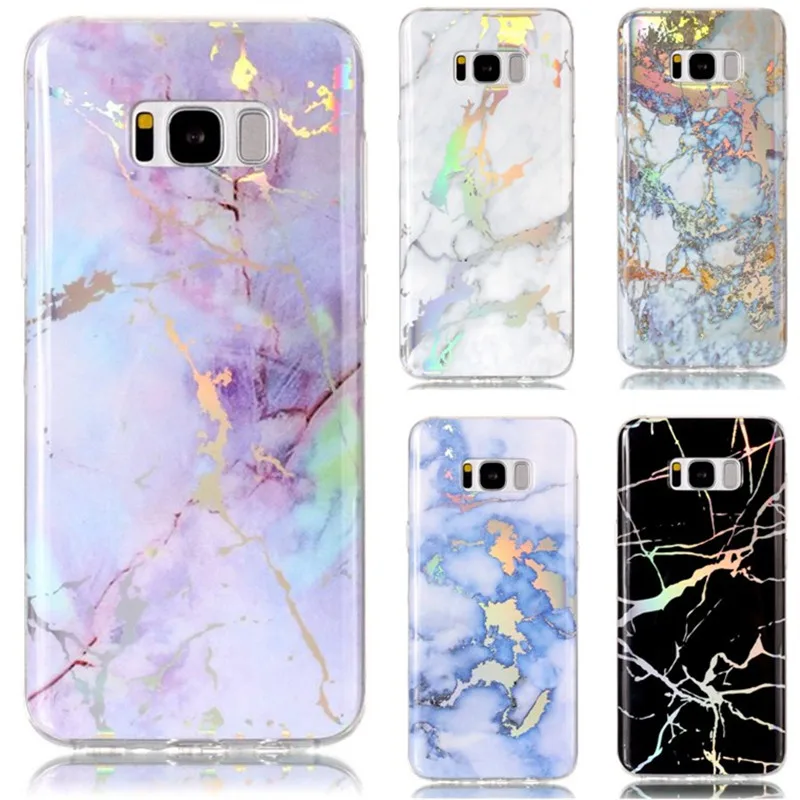 Для samsung S8 Гранит Чехлы для Coque Galaxy Plus S 8 S8Plus задняя крышка мягкая Мрамор