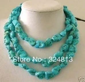 

52" Noble One Large Strand Turquoise Necklace #2079