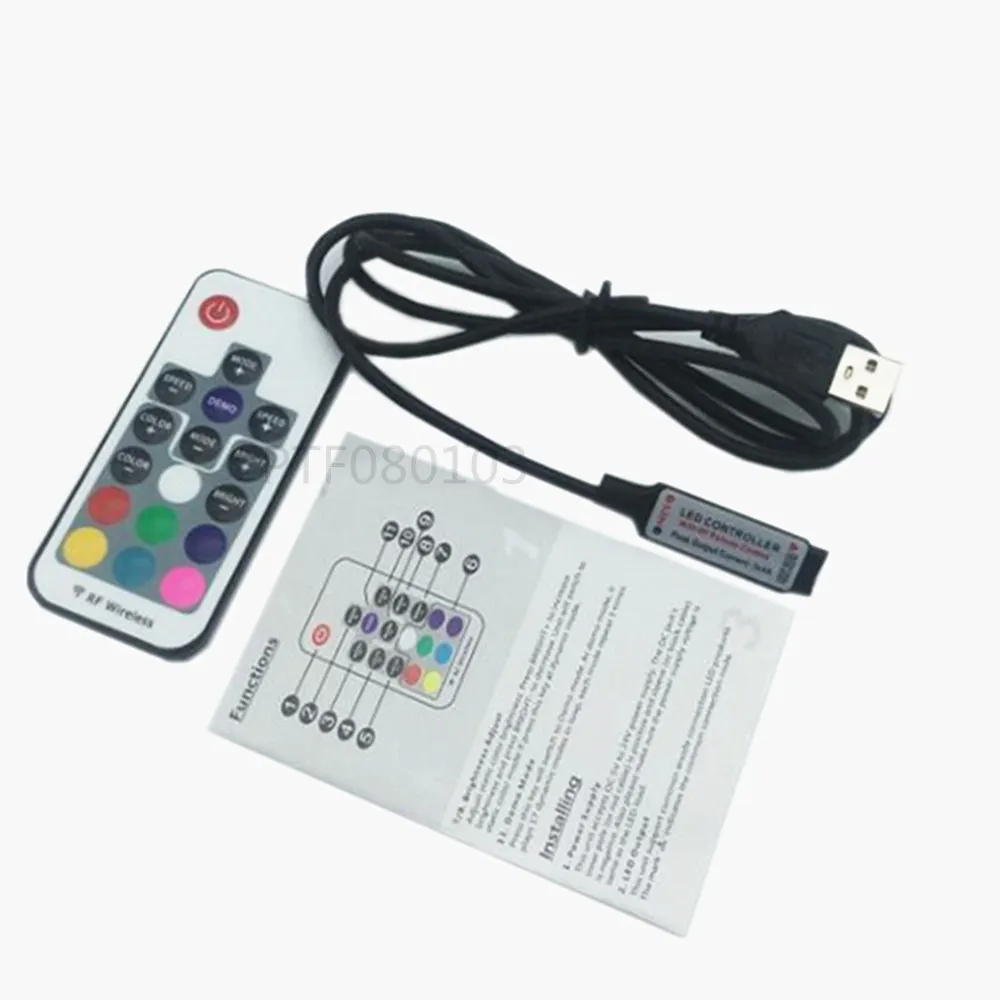 3 шт. DC5-24V USB RGB светодиодный пульт управления с мини 17 клавишами RF беспроводной пульт дистанционного управления для USB RGB светодиодные ленты