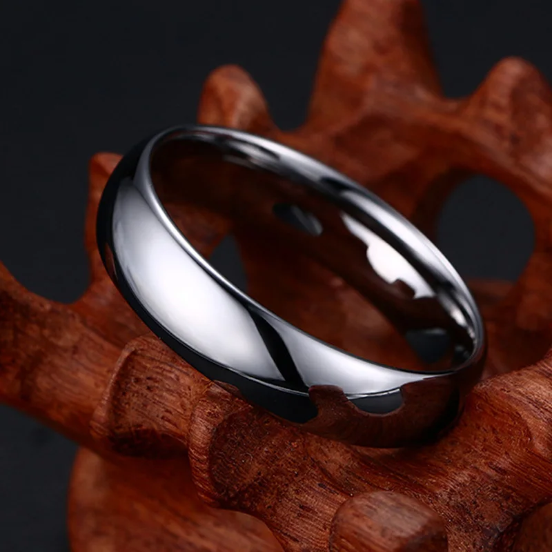 Meaeguet 100% Pure Simple Tungsten Rings For Men 6MM Silver Color Fashion Jewelry Male Wedding Ring (12)