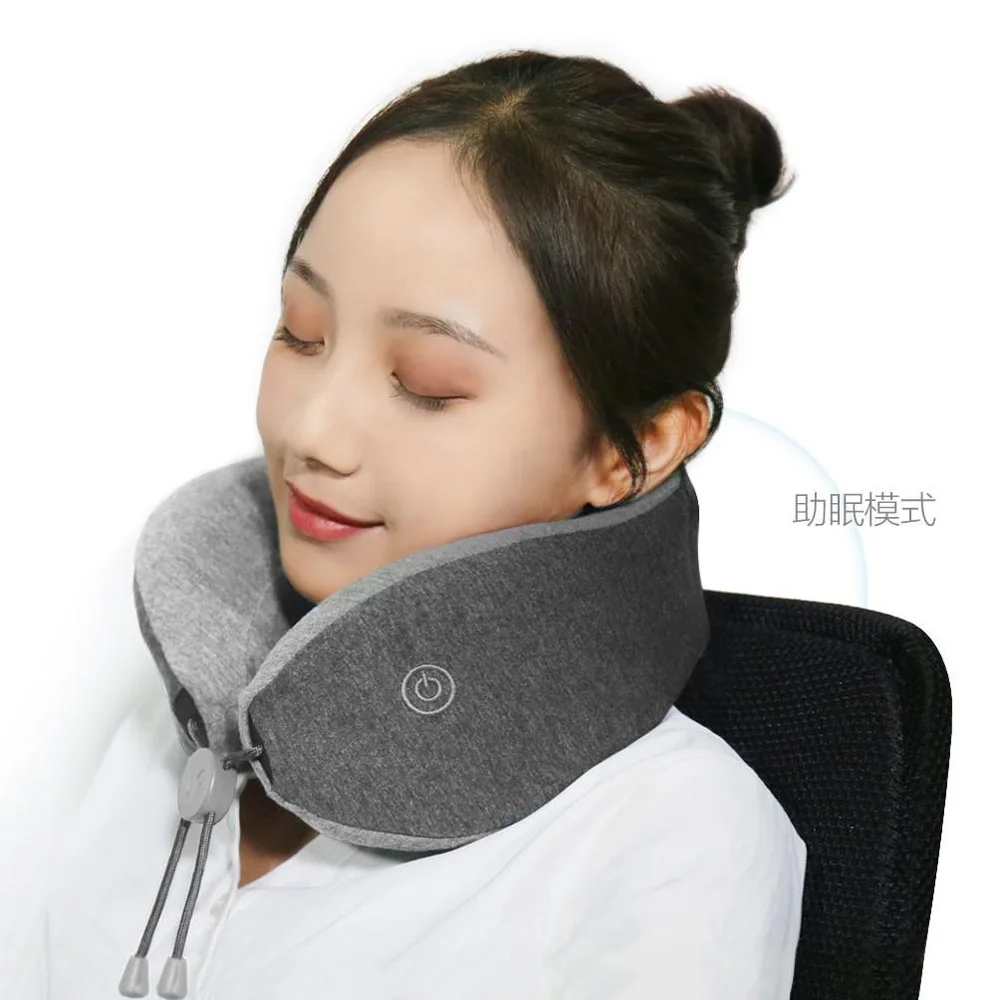 Новейшая Массажная подушка для шеи Xiaomi Mijia LF, массажер для расслабления мышц шеи, Подушка для сна для офиса, дома и путешествий