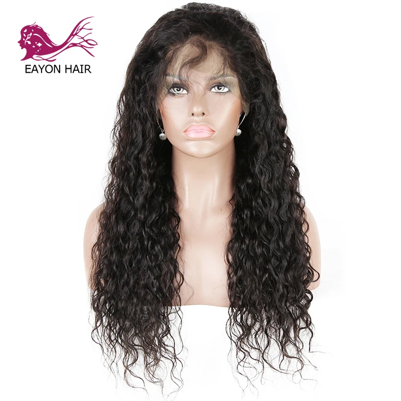 

EAYON HAIR Glueless 360 Lace Frontal Human Hair Wigs Deep Wave For Black Women With Baby Hair 130% Density Remy Hair