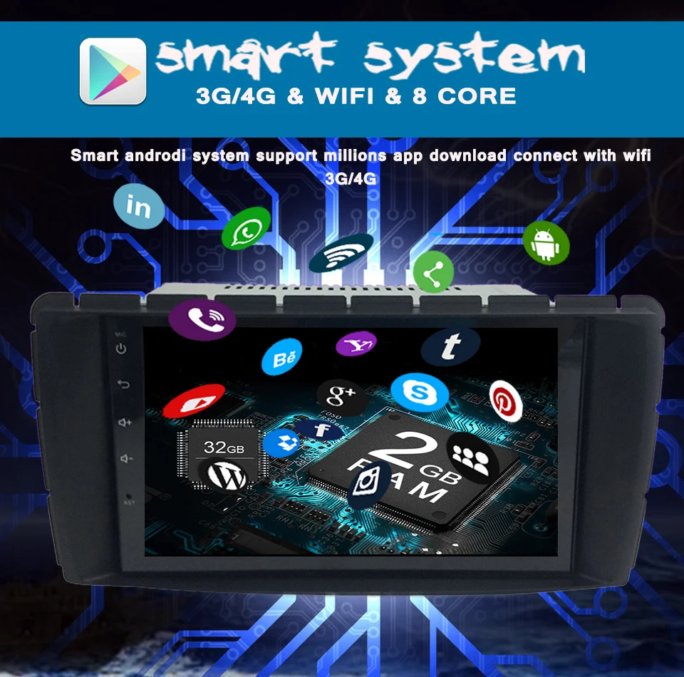 Best 1 din 1024*600 Android 9.0 CAR DVD PLAYER FOR TOYOTA HILUX 2012-2015 Autoradio 2+32GB stereo multimedia player bluetooth gps 9
