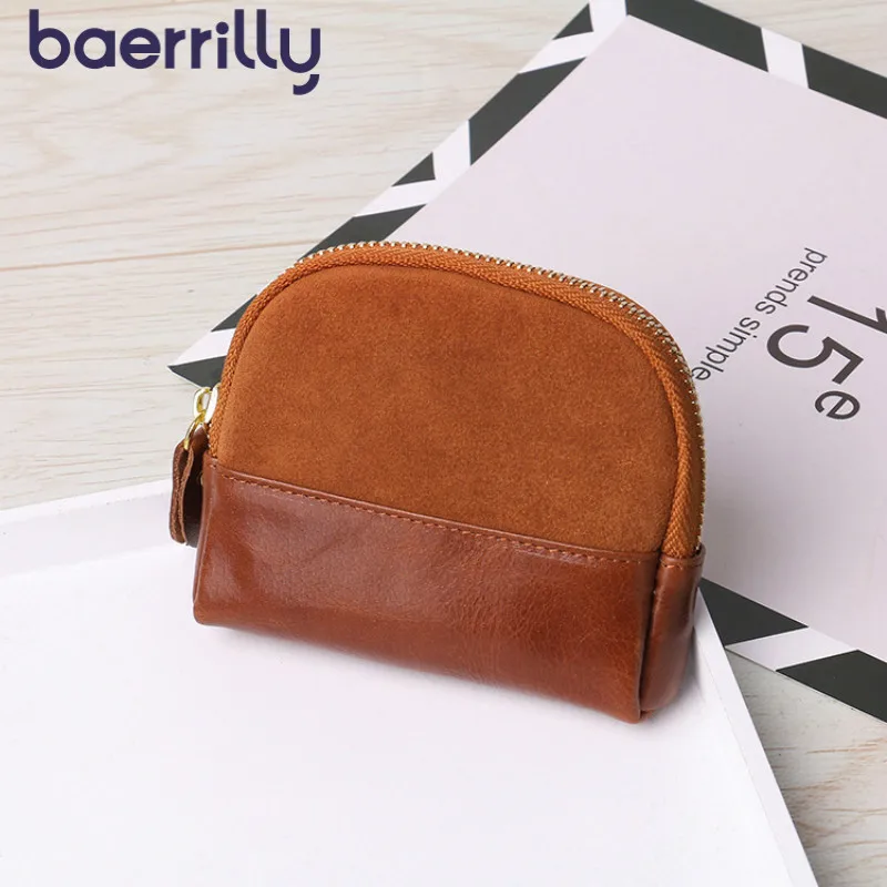 

Women Small Coin Purse Zipper Genuine Leather Mini Bag Ladies Purses Handbags Travel Wallets Money Pocket Porte Monnaie Femme