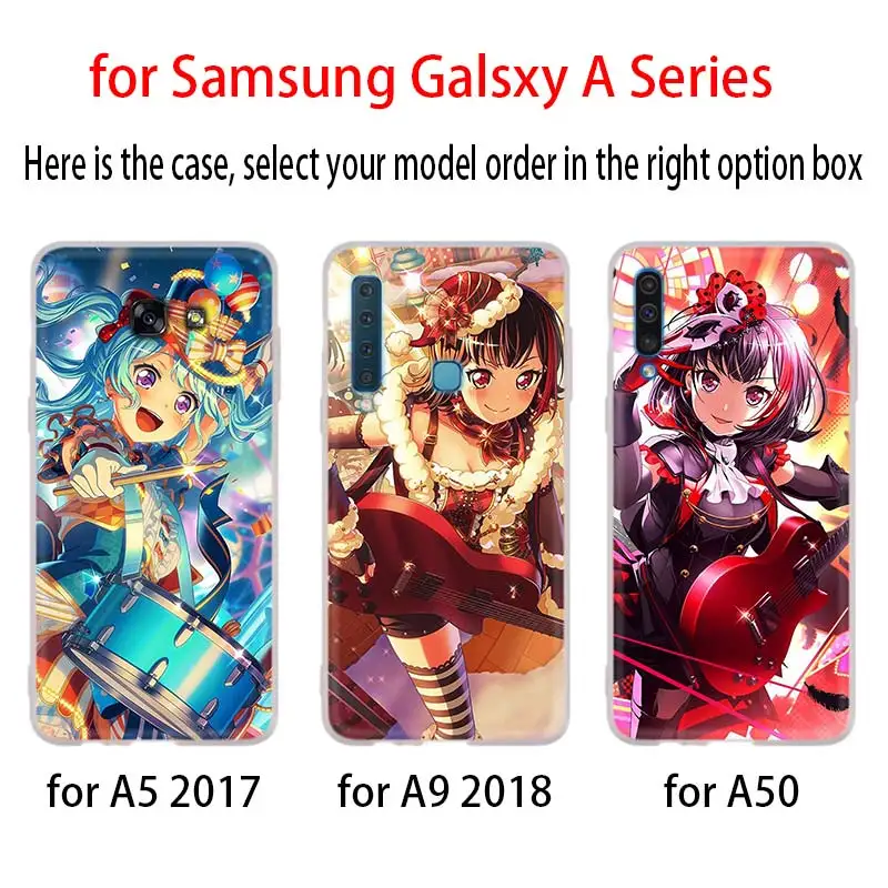 Японская мультяшная аниме кавайная девушка для Samsung Galaxy A10/A30/A40/A50/A70 A9 A8 A6 a7 2018 A3 A5