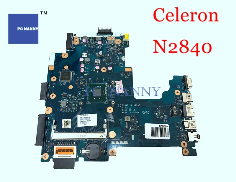 Материнская плата PCNANNY 788004-501 ZS040 LA-A995P для hp 240 g3 14-r n2840 DDR3L Intel HD Graphics материнская