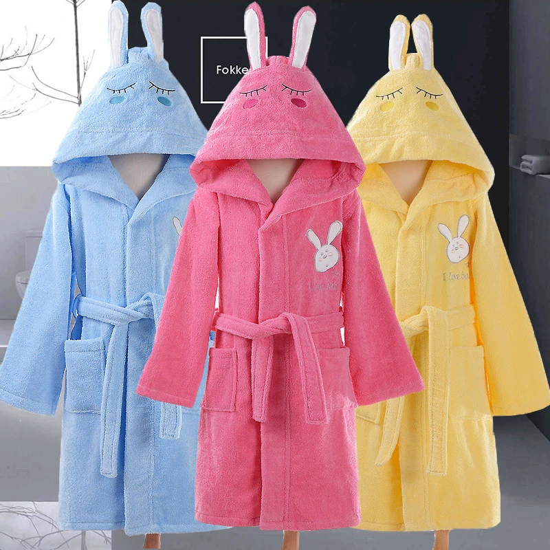 childrens hooded towelling dressing gowns