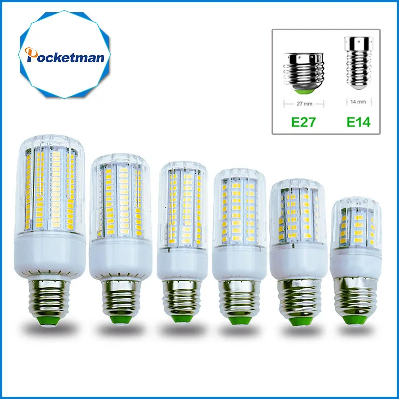 LED Corn E27 E14 светодиодные лампы 50 Вт 40 30 25 15 12 7 накаливания заменить 220 В прожектор