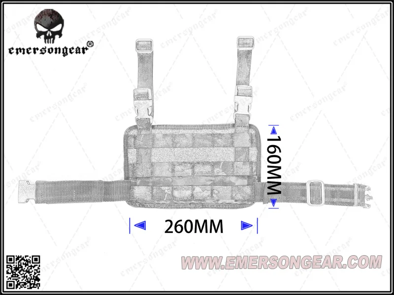 Emersongear Emerson модульная Rife Leg панель сумка тактическая Молл падение ножная сумка охотничий пистолет кобура Спорт на открытом воздухе Молл Сумка