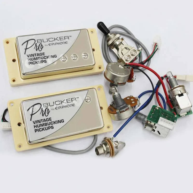 

Probucker N and B pickups with pro wiring harness pots/w 3way switches