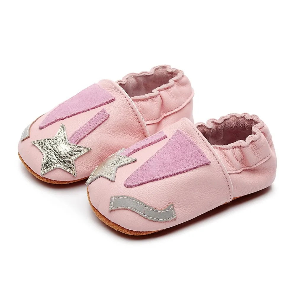 

Baby Boy Girl Breathable Star Patchwork Anti-Slip Shoes Casual Sneakers Toddler Soft Soled First Walkers