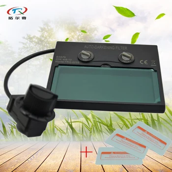 

welding lens Filter Auto Darkening with protector glasses Solar and Lithium Cell filter for Welding Helmet or mask TRQ-2233DE+3p