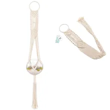 Mkono Macrame Plant Hanger Hanging Planter Hloder Basket for Flower Pots Indoor Outdoor Garden Home Decor