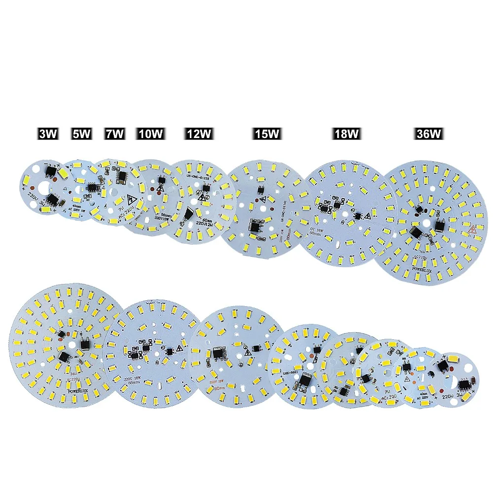10 шт. светодиодный светильник, источник 220 В, интегрированный IC драйвер, светодиодный светильник 3 Вт 5 Вт 7 Вт 10 Вт 12 Вт 15 Вт 18 Вт 24 Вт 36 Вт 5730 SMD для дома, светильник ing JQ