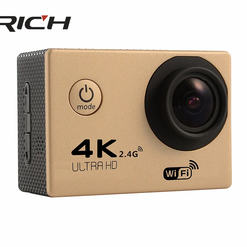 F60 F60R со сверхвысоким разрешением Ultra HD экшн-Камера 4 K 30Fps 16MP Wi-Fi Камера 1080 P 60fps Водонепроницаемая камера шлем Велосипедная камера для активных видов спорта Камера