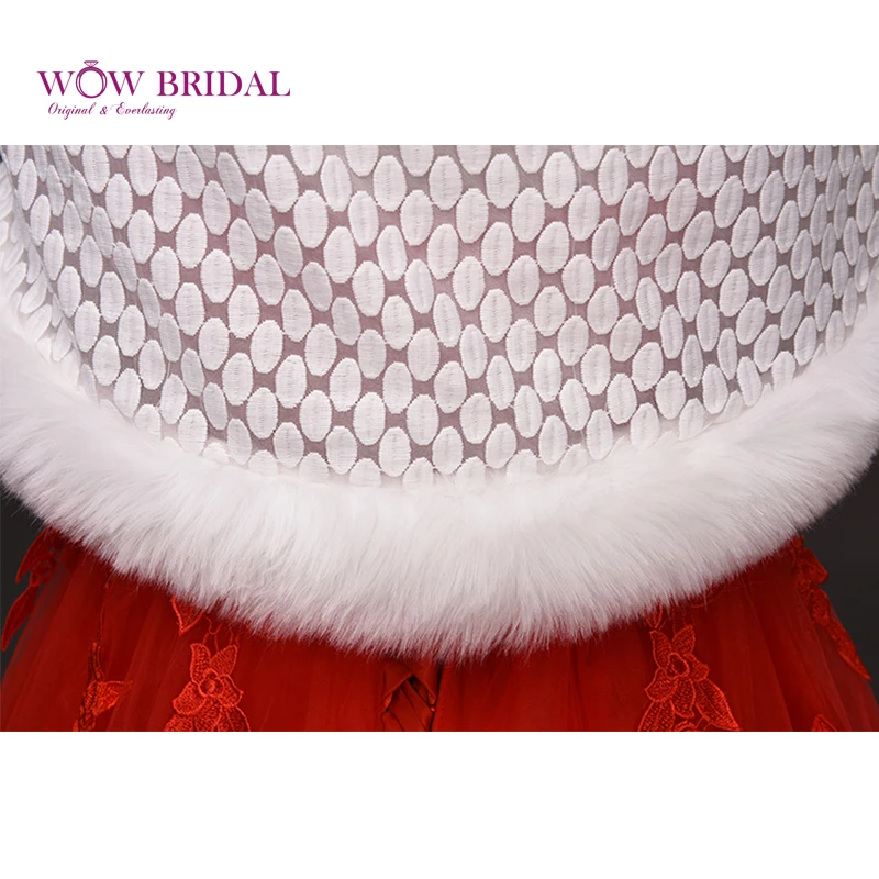 Wowbridal элегантный белый свадьбы обертывание подчинение искусственного меха печатных квадратный платок свадебные аксессуары пальто