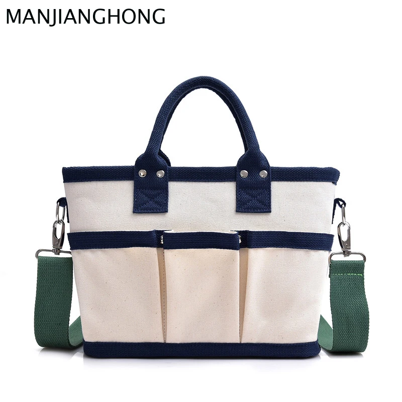 

Women Canvas Handbag Color matching Shoulder bag Female Good quality Crossbody bag Ladies Beach Tote Shopping Messenger Bag