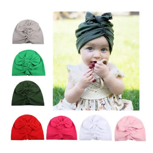 Joli Coton 2017 Filles Enfants Bebe Enfant En Bas Age Turban Noeud