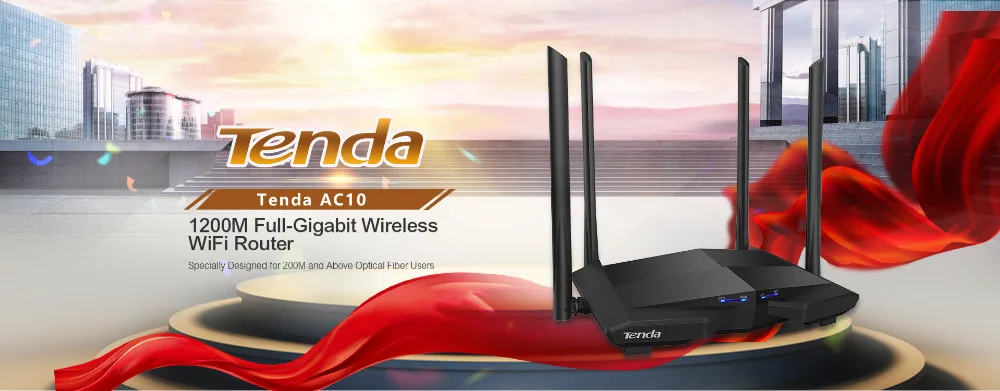 Tenda AC11 гигабитный Wifi роутер 1200 Мбит/с Wifi повторитель двухдиапазонный 2,4G/5G 1 WAN+ 3 LAN гигабитные порты 5*6 dbi антенна усиления 1 ГГц ЦП