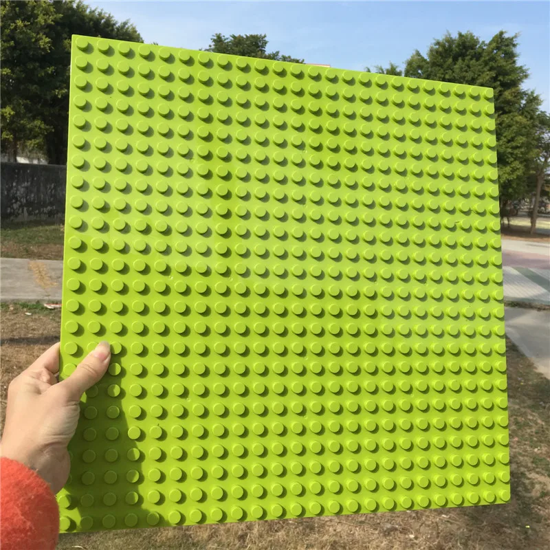 

Duploe Big Blocks BasePlate 576 Dots 38.4*38.4cm DIY Large Base plate Building Blocks Toys For Children Compatible Duploe