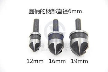 

3pc 5 Flutes Countersink Drill Bit 90 Degree Counter Sink Bits Woodworking Chamfer Chamfering Countersinking Countersinks Reamer