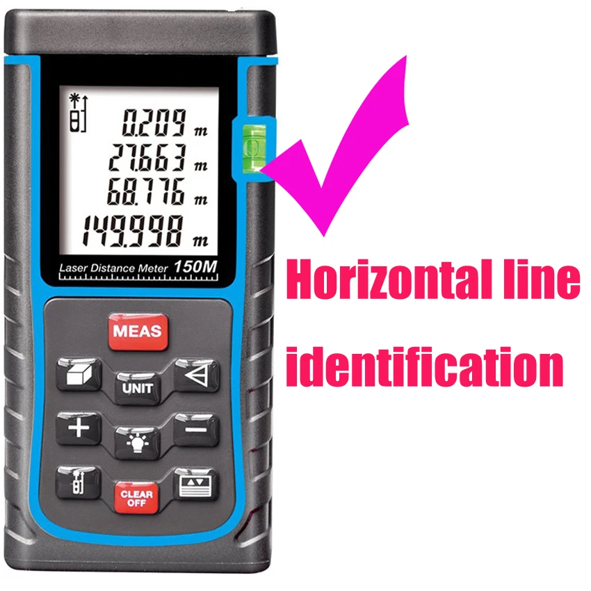 Industry standard Laser Rangefinder 150 M Meter laser Distance Meter Digital Range Finder Tape Area-volume-Angle Tester tool Industry standard Laser Rangefinder 150 M Meter laser Distance Meter Digital Range Finder Tape Area-volume-Angle Tester tool