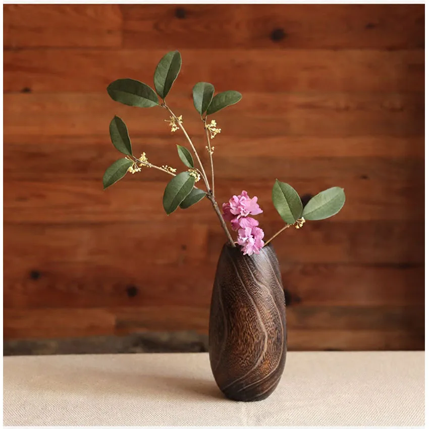Винтаж бамбуковая ваза для цветов для украшения для дома рукодельные Свадебные украшения деревянная ваза подарок цветочные горшки стоит дома декоративная бутылка