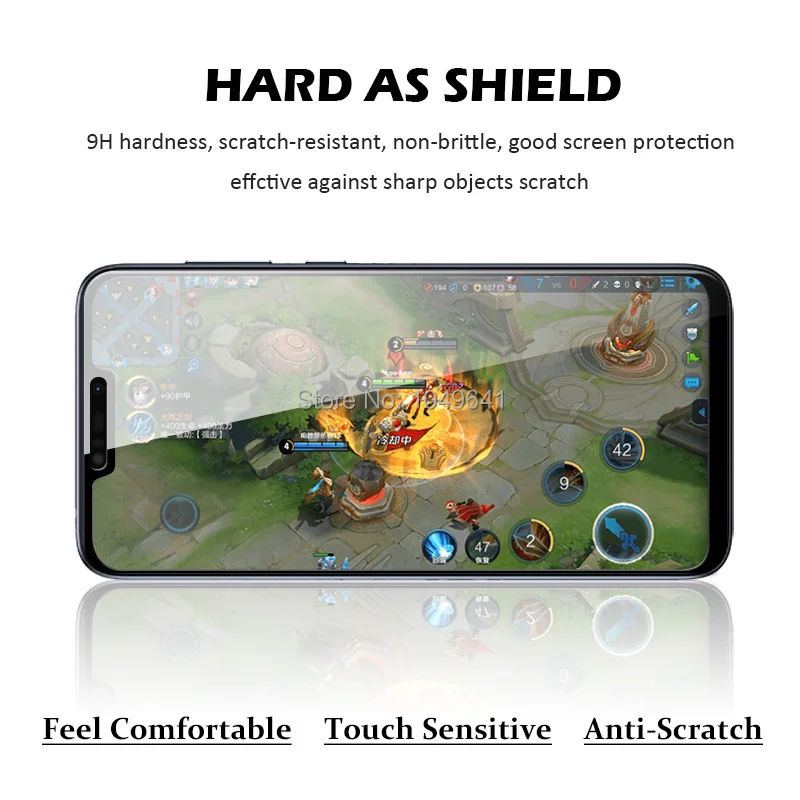 KOC3531_3_Tempered Glass for Asus Zenfone Max M2 ZB663KL Full Screen Coverage Protective Film For Asus Zenfone Max M2 Pro ZB631KL