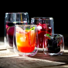 Двойные стеклянные изолированные прозрачные чашки для чая креативные чашки для воды термостойкие кофейные чашки сок напитки чашки