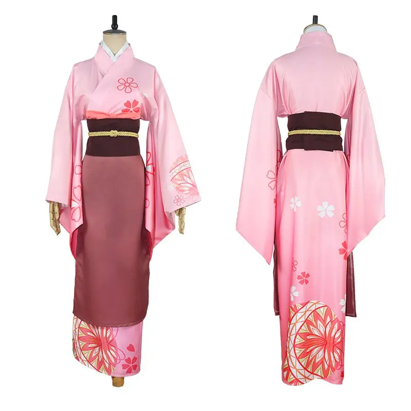 Konohana Kitan костюмы для косплея Yuzu Ren Sakura Yukata кимоно платье карнавал Взрослый