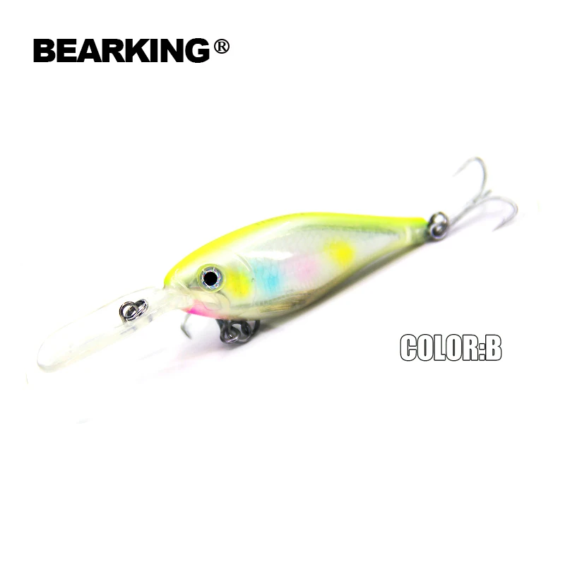 Retail Hot model,2015 good A+ fishing lures minnow,quality bearking professional shad.  8cm/14g,depth2-4m