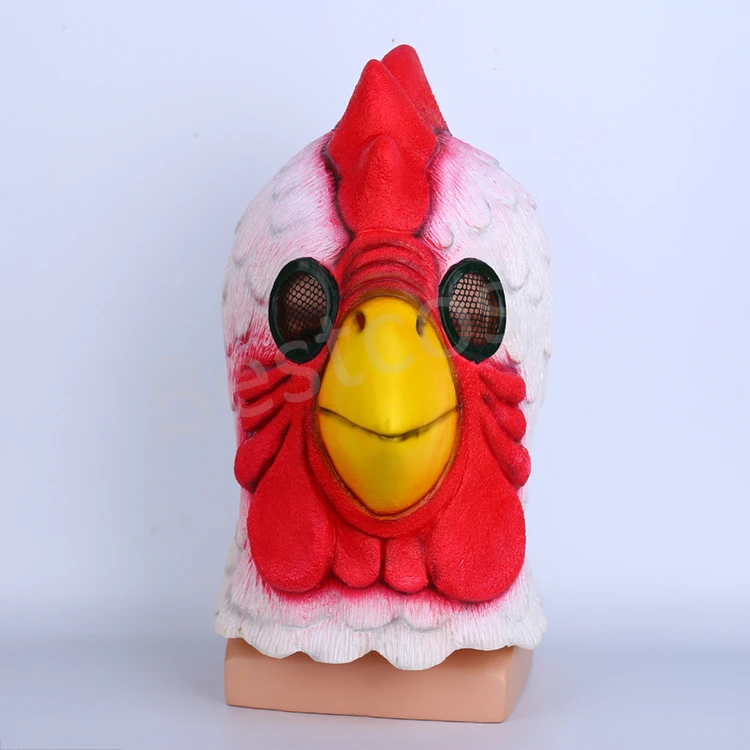 Game Hotline Miami Chicken Head Cospaly Mask Full Head Latex Adult
