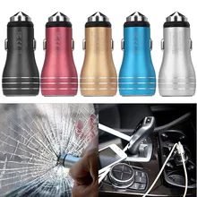 Willtoo Мини двойной 2 порты и разъёмы 12 В USB Авто в зарядное устройство для автомобиля автомобильный адаптер напряжение дисплей для iPhone samsung Планшеты Быстрый зарядное устройство