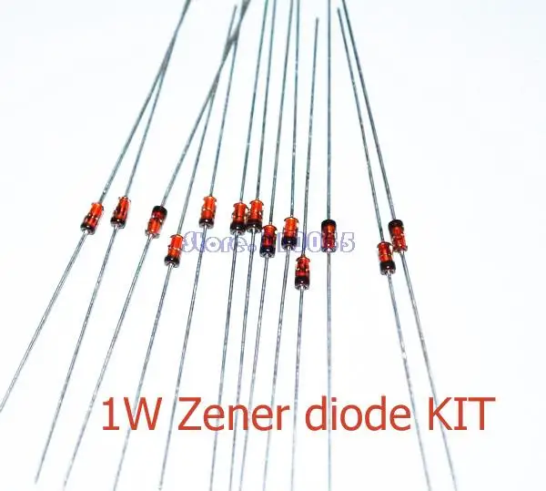 1W Zener diode, 3.3V 30V 14valuesX10pcs=140pcs,Electronic Components