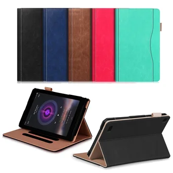 

Hand Strap Folio Case for All-New Amazon Fire 7 (7th Generation, 2017 Release) & Fire 7 2015 Slim Fit PU Leather Stand Case